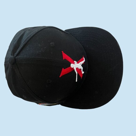 Boston Red Sox Hat Cap Adult Medium Snap Back Big X MLB Baseball Melonwear Mens - Picture 6 of 10